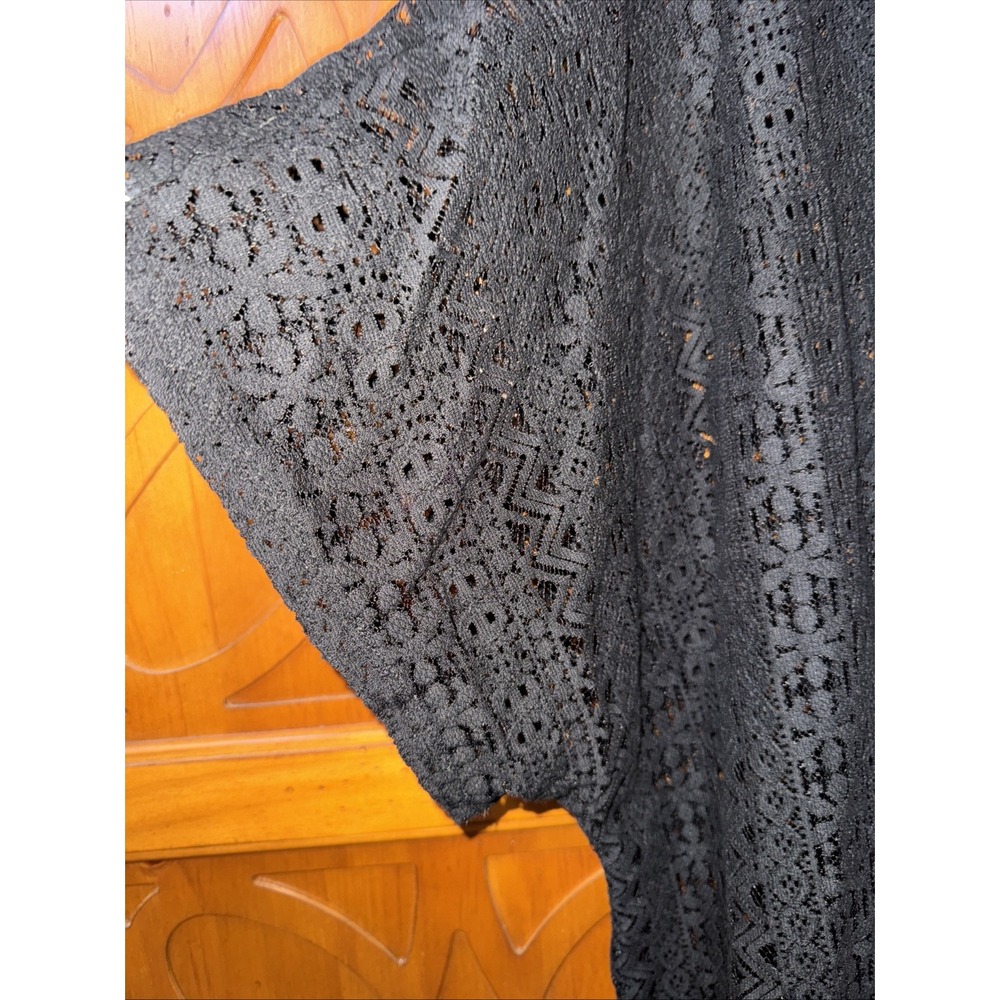 So Sik Mesh Coverup SZ 2X Swim Pool Kimono Flowy - Picture 4 of 7